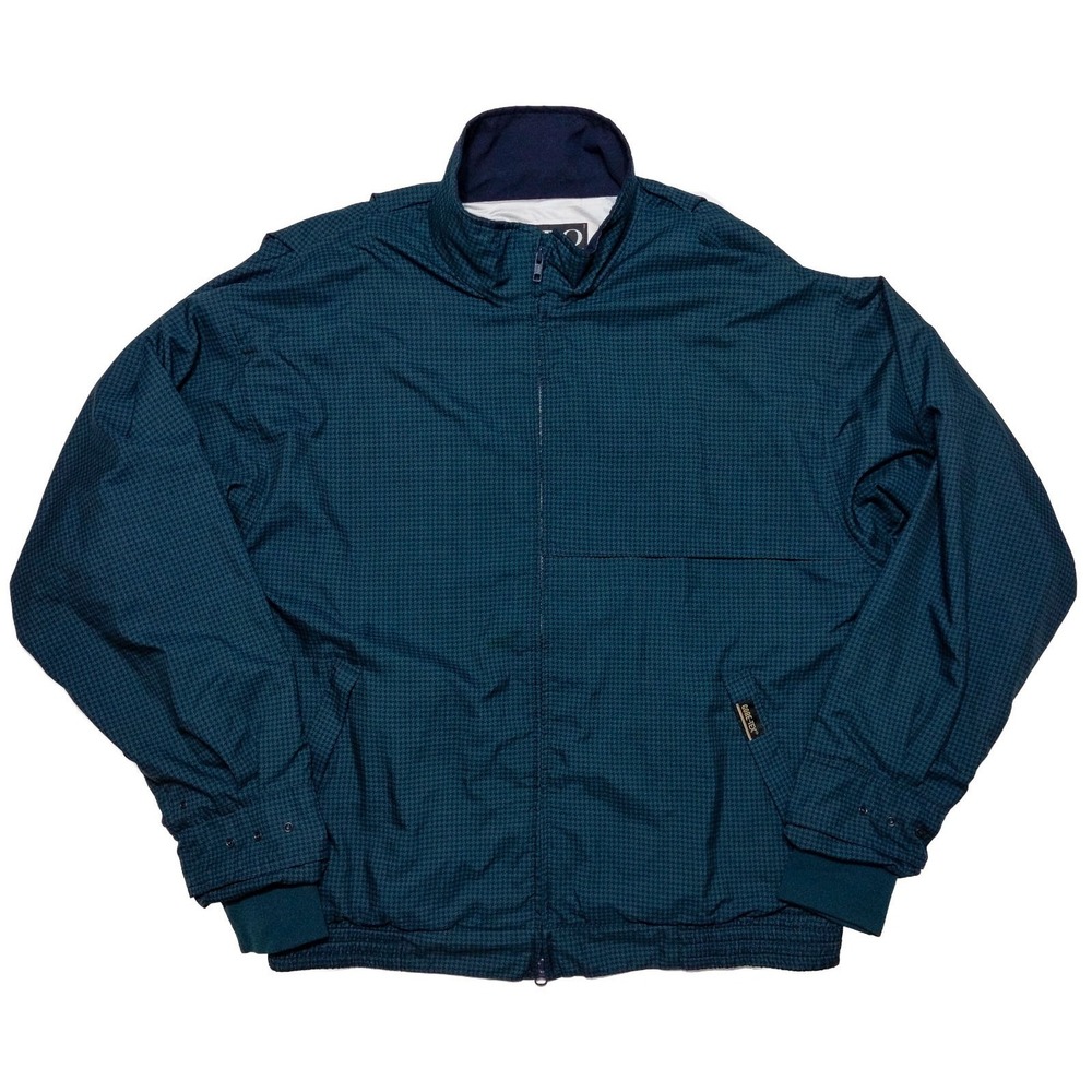 Vintage ZERO RESTRICTION Microlite Jacket Golf Gore Tex Made USA Green Check XL